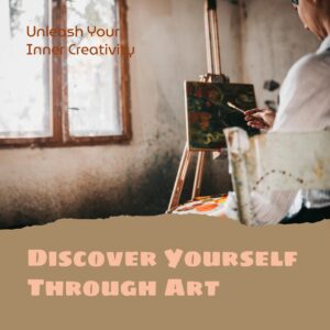 young man painting and discovering himself through art to relieve stress