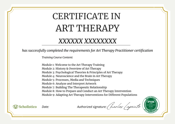 WEO Art therapy Certificate 3