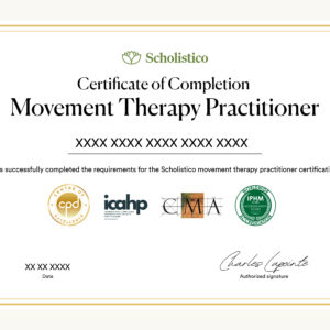 Official Certificate For Movement Therapy Practitioner Certification Course