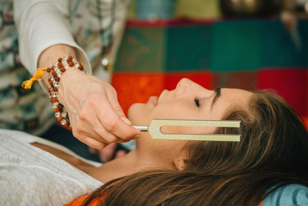 Tuning fork in sound therapy