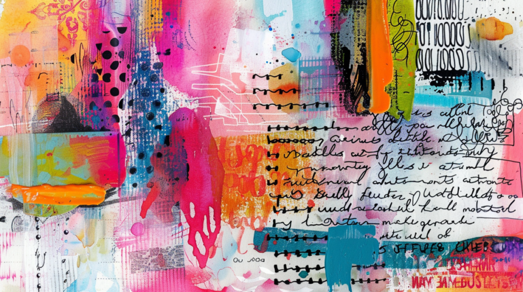 solutionlabs An art journal page vibrant watercolor splashes ha ff831b3c e76d 4596 8363 9f369d2254bc