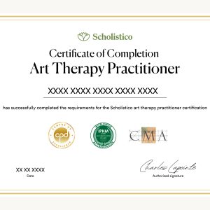 Official certificate for Art Therapy Practitioner Certification course