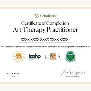 Official certificate for Art Therapy Practitioner Certification course